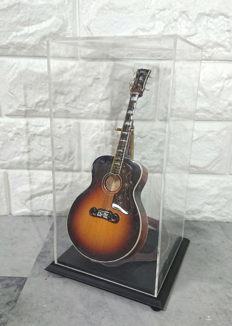 稀少 GIBSON SJ-200 ミニチュアギター 模型 スタンド ケース付