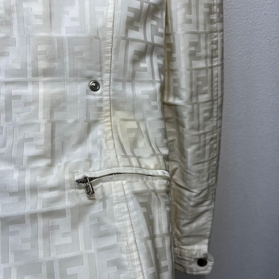希少 FENDI 上質 ズッカ FFロゴ 総柄 デザイン ステンカラーコート