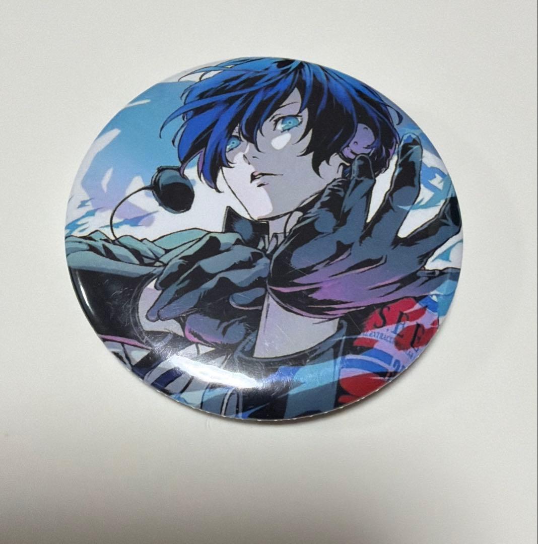 ペルソナ3 主人公 キャラクター缶バッジ 青 結城理 - メルカリ