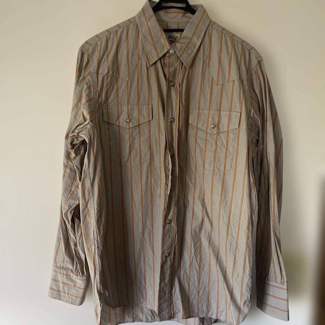 Out of Trad ストライプ 長袖シャツ サイズ2