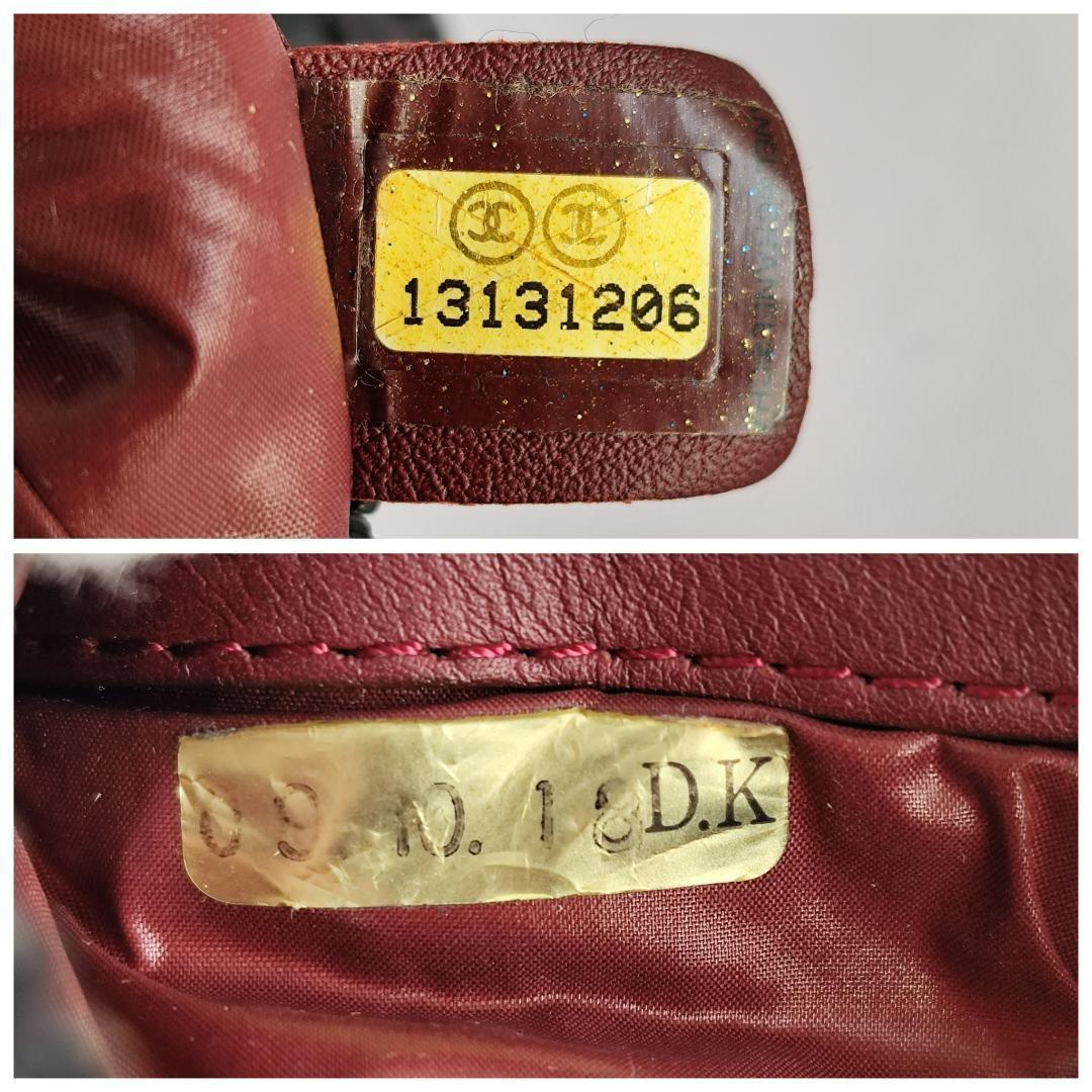 鑑定済良品シャネル コココクーン ナイロンポーチ 筒型 ポシェット 黒