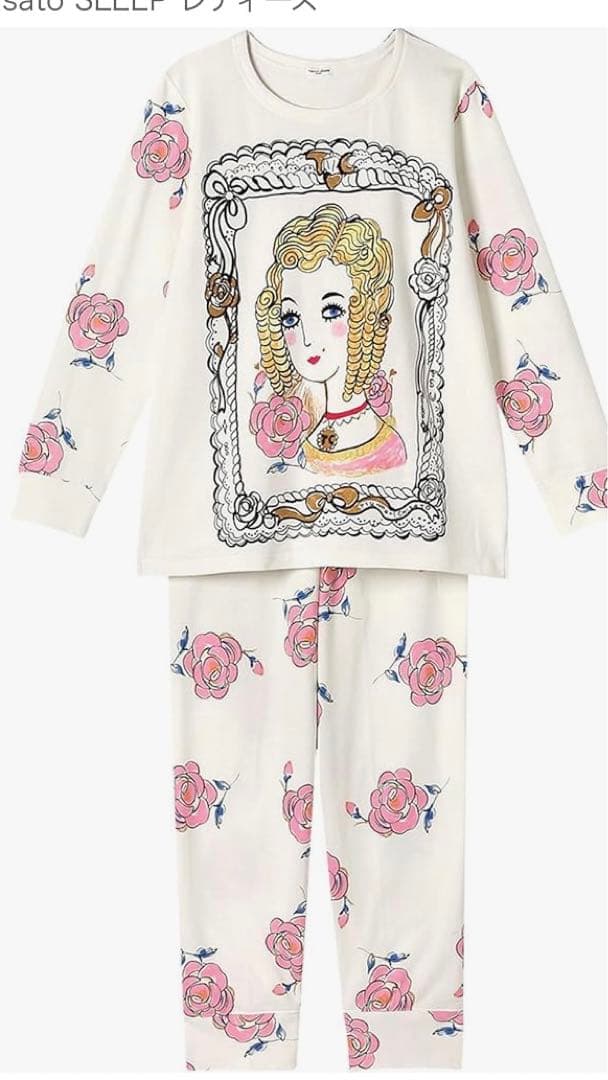 【値下げ】ツモリチサト　スリープ　パジャマ　Mサイズ　ホワイト　額縁のマリーさん 楽天市場】【SALE／20%OFF】ツモリチサト スリープ パジャマ 9分袖