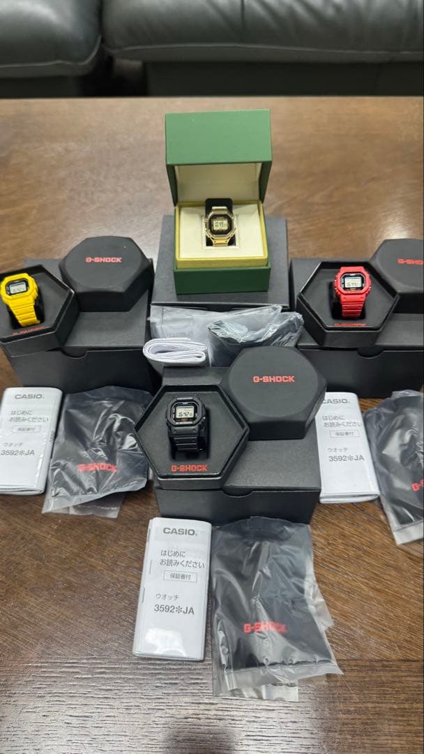 GショックDWN-5600-1JR・4JR・9JRCRW-001G-9JRセット