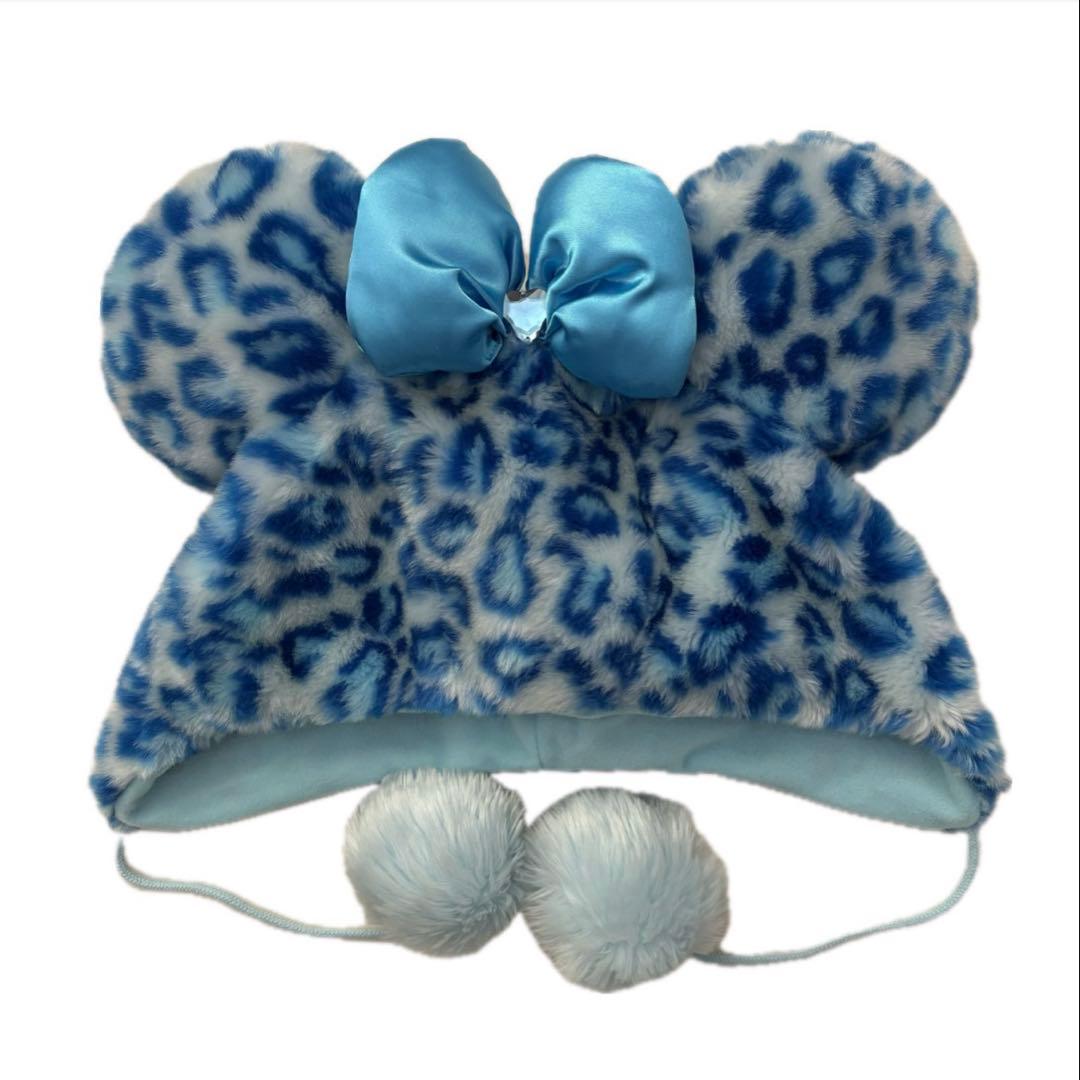 ディズニー ミニー ファンキャップ ヒョウ柄 青 - メルカリ