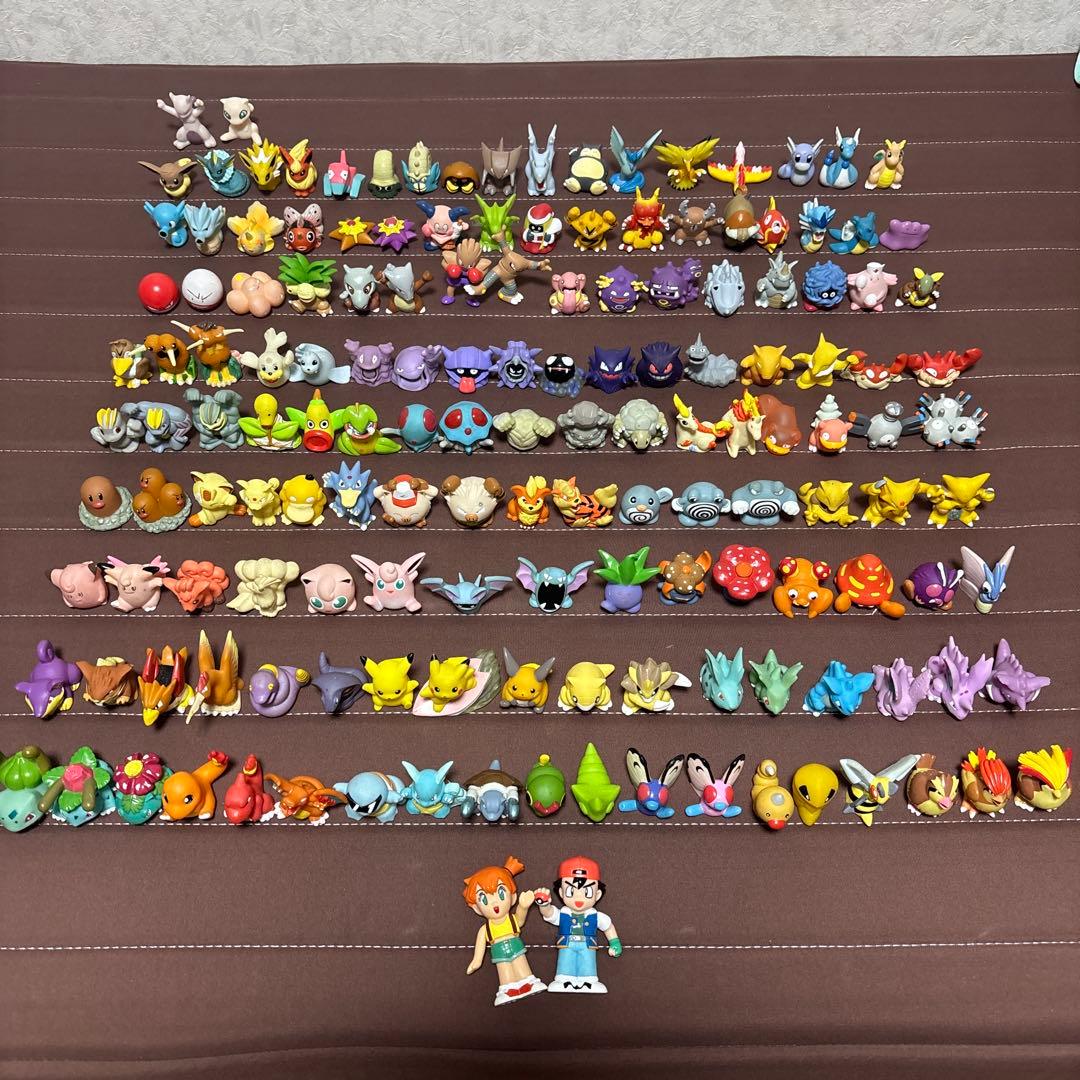 ポケモンキッズ　指人形　カントー コンプリート　初代151　ポケモン フィギュア