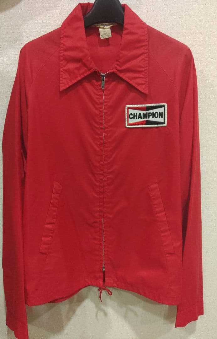 希少】70's チャンピオンプラグ レーシングJKT オフィシャル ラスト1枚