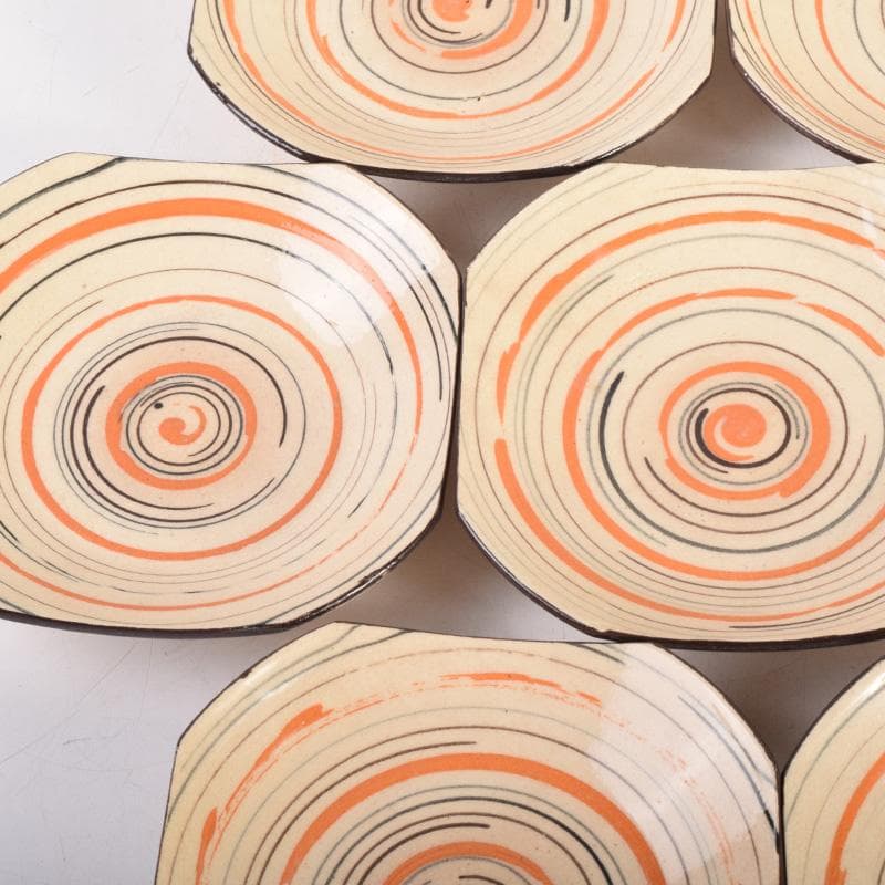 和食器 渦巻文 八角皿 八客 時代箱 C 7941 - メルカリ