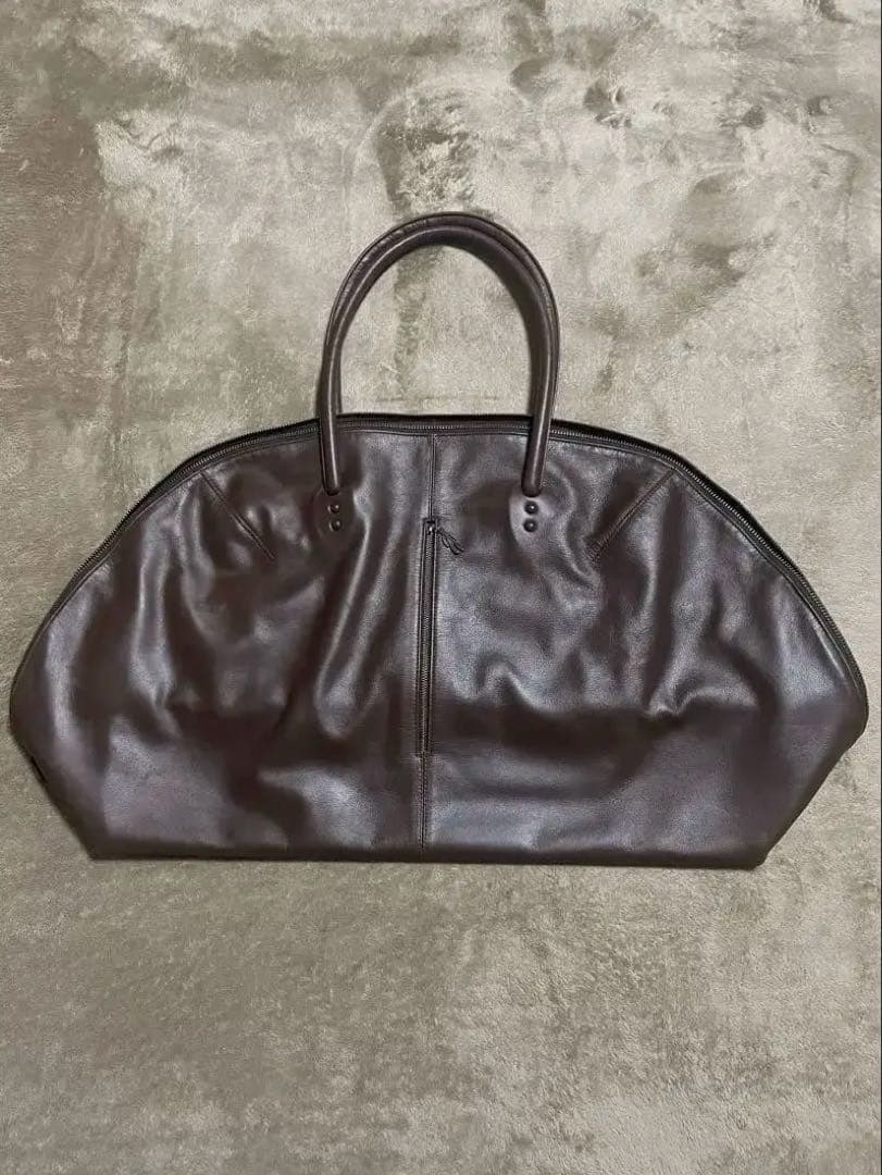 ヨーガンレール　ボストンバッグ　本革　ダークブラウン　ビジネスバッグ　旅行バッグ