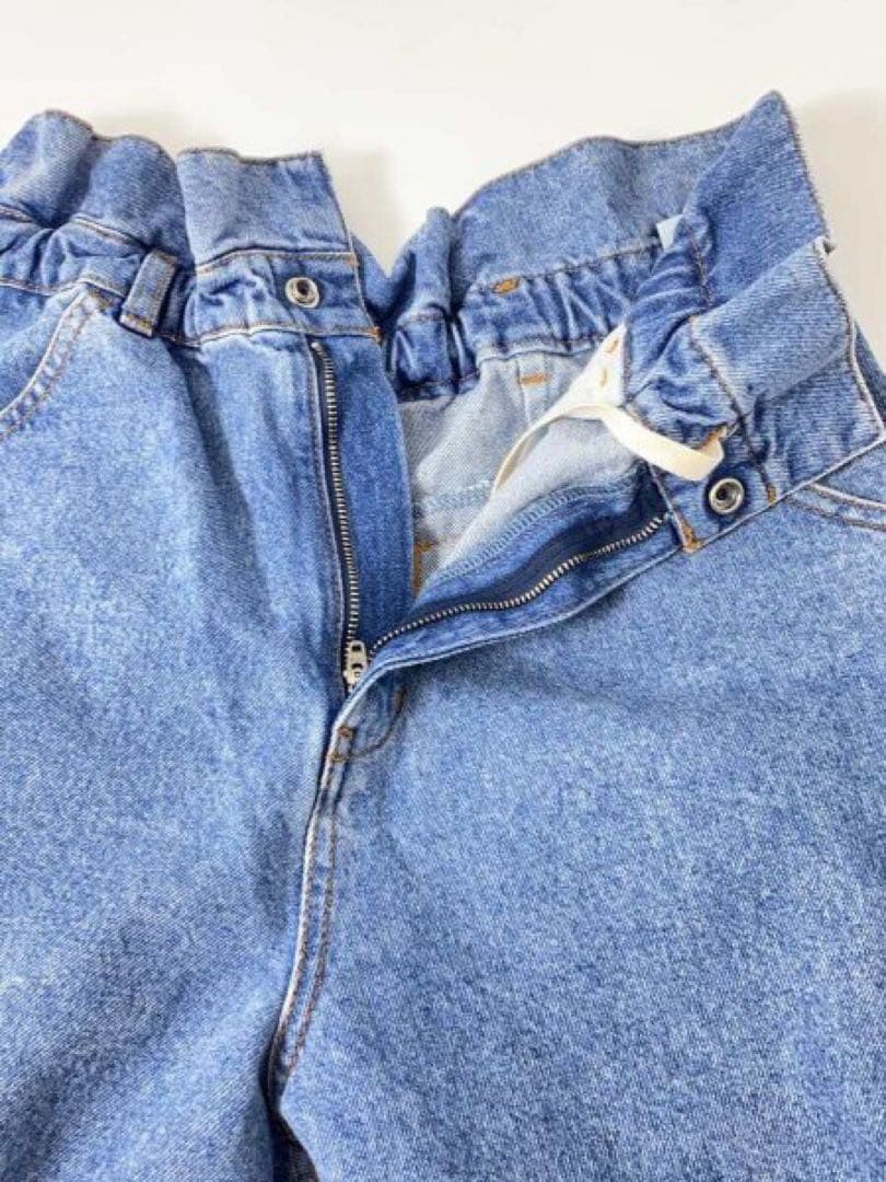 anuke アンヌーク Waist Tuck Denim ♡サイズ38ブルー