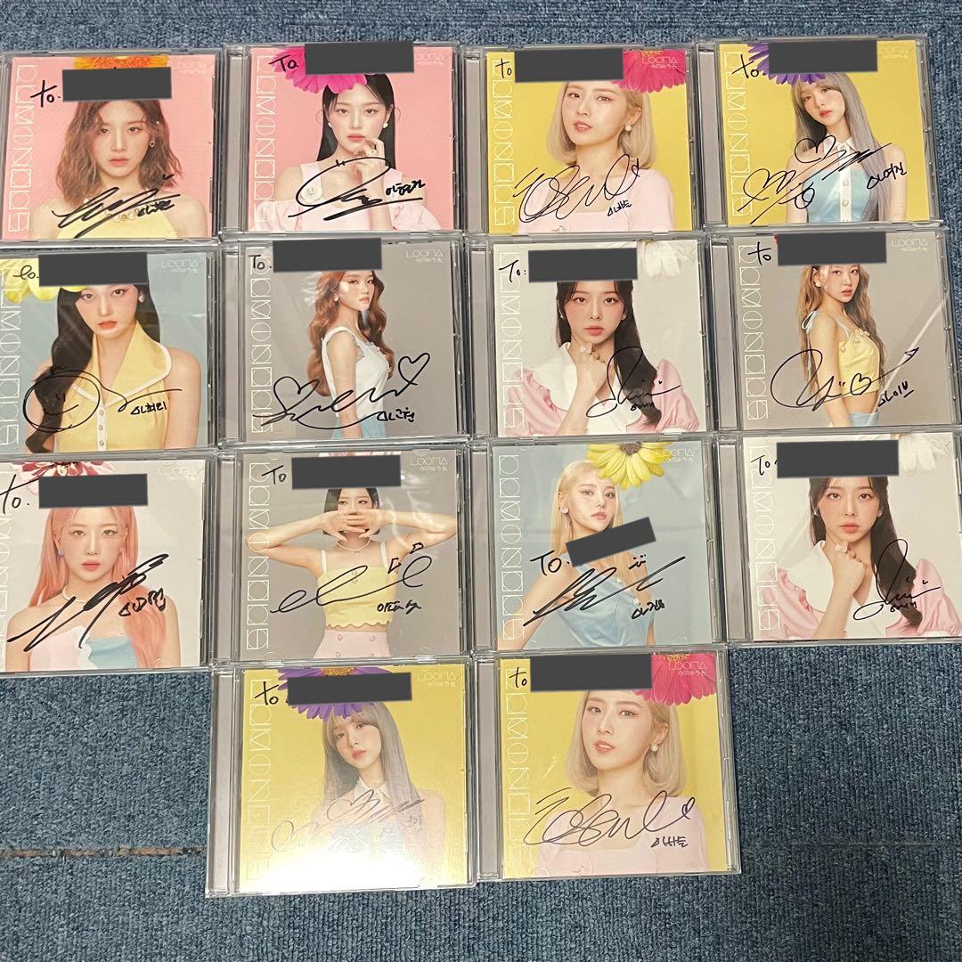 LOONA サイン入りK-POP CD 14枚セット LUMINOUS
