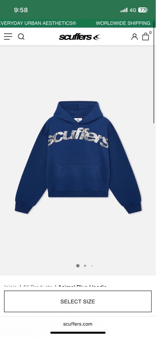 スカッファー　　Scuffers パーカー