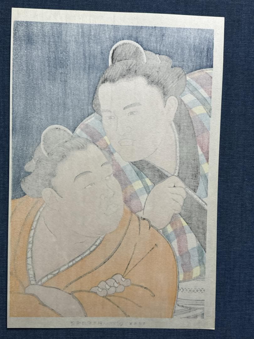 大相撲錦絵 木下大門 木版画「若花田/貴花田兄弟図」初摺 - メルカリ