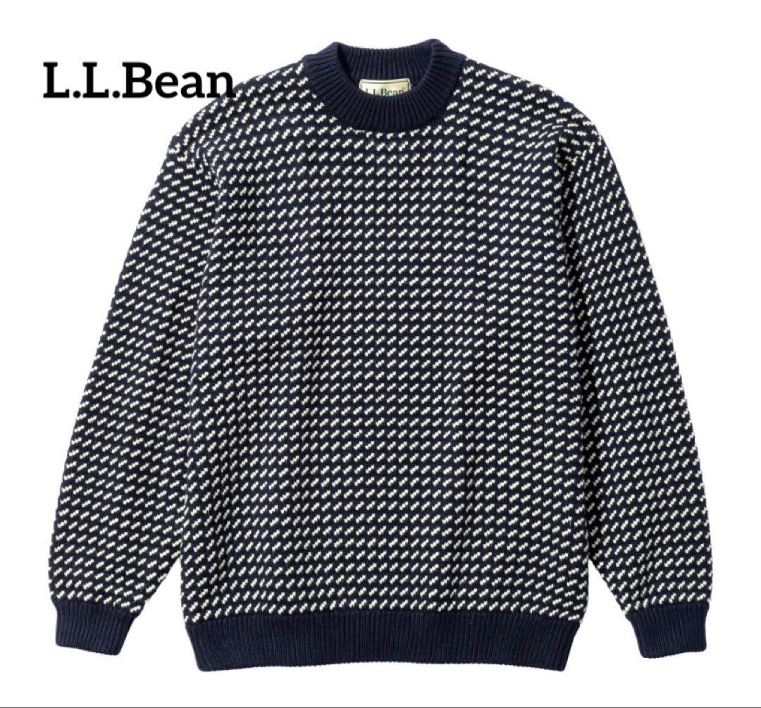 L.L.Bean バーズアイニット ネイビー Mサイズ