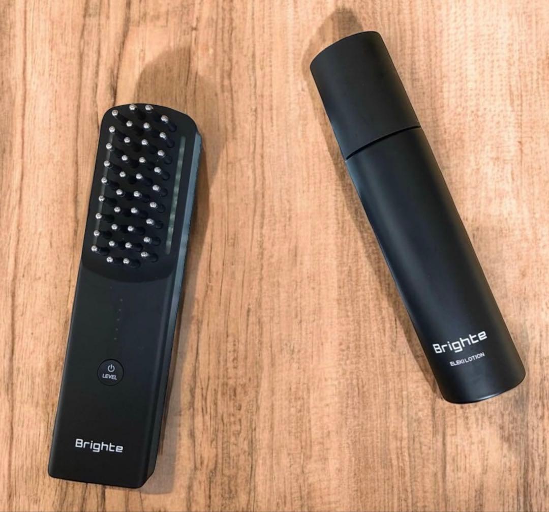 Brighte エレキブラシ 動作問題なし 化粧水付き