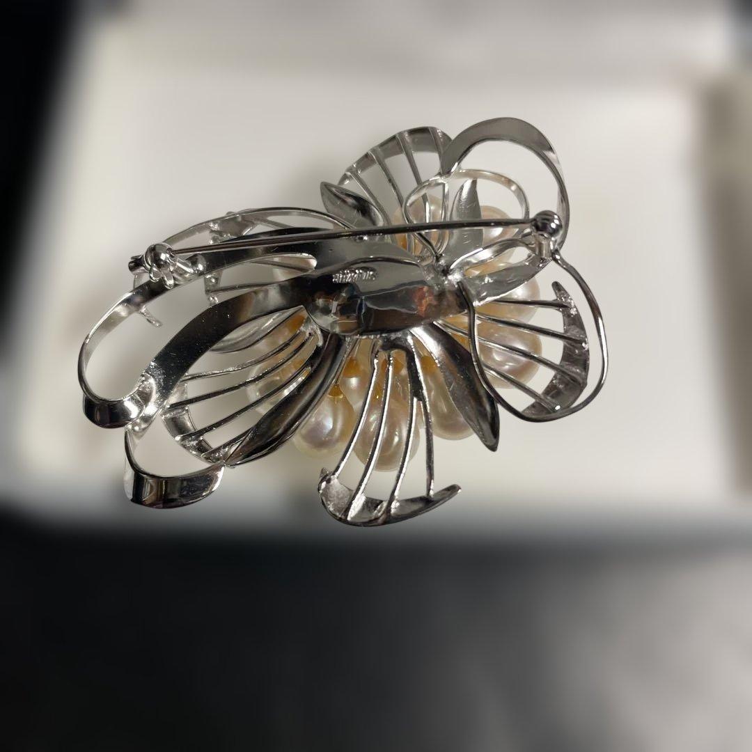 高島屋 パール シルバー925 ブローチ - メルカリ