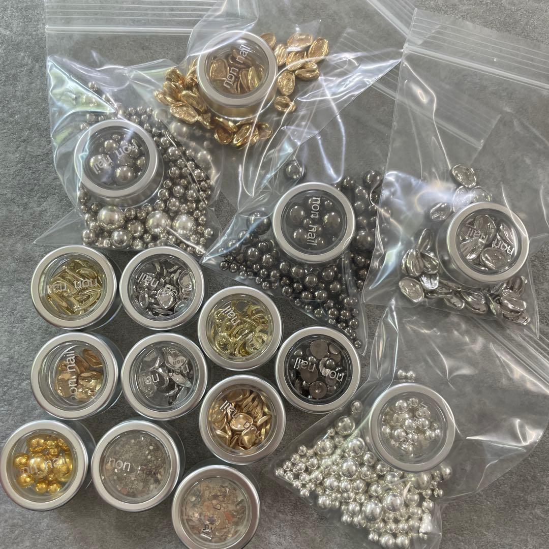 nonnail ネイル　パーツ　メタル　セット　sand 球　まとめ売り　個性派