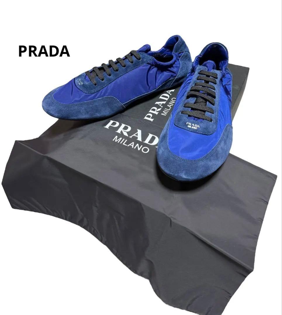 PRADA 25SSコラプス Re-Nylon エラスティックス スニーカー