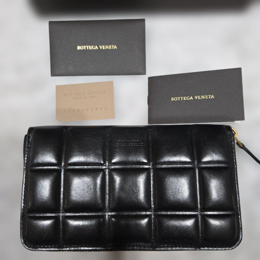 Bottega Veneta ブラックレザー 長財布　美品