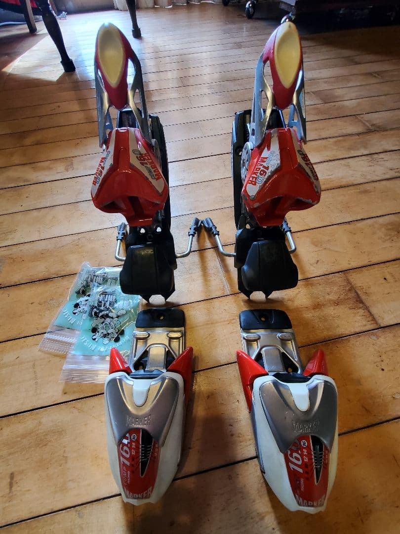 送料無料マーカー　コンプ16 スキー　ビンディング　選手　SAJ デモ　レーサー ☆美品☆マーカー コンプ16 スキー ビンディング 選手 SAJ デモ