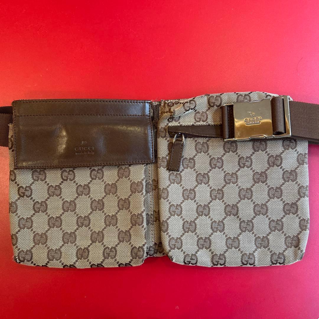 GUCCI ボディバッグ GGパターン ベージュ/ブラウン