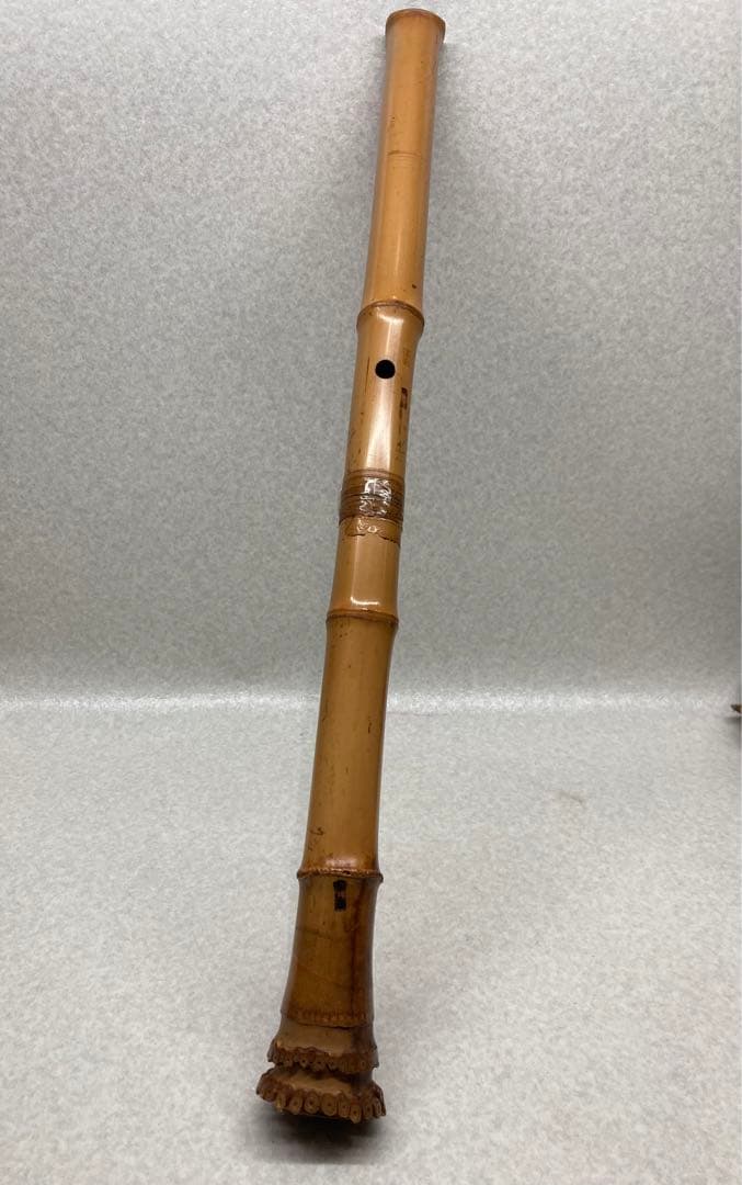 D01013）希少 晏弘 鵄山選 二印 遠藤晏弘尺八 琴古流尺 尺八 管楽器
