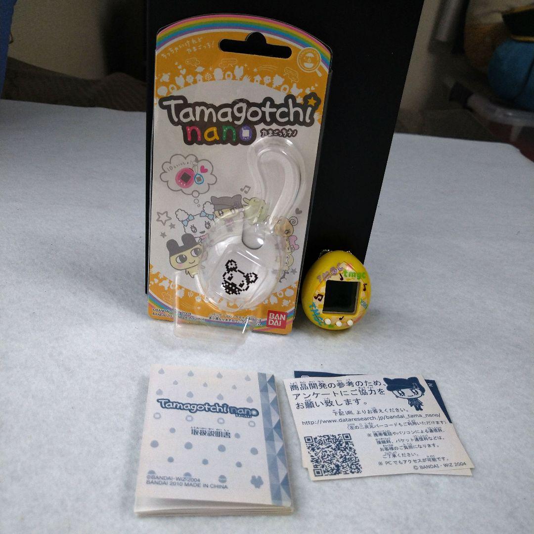 Tamagotchi nano たまごっち ナノ イエロー バンダイ動作OK - メルカリ