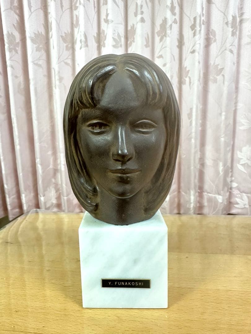 舟越保武 少女像 ブロンズ 彫刻 オブジェ 美術品 現代アート 彫塑