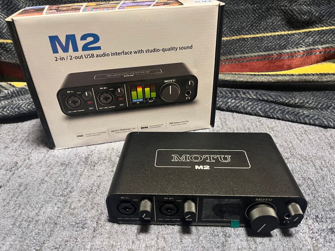 MOTU M2 オーディオインターフェイス　USB-C