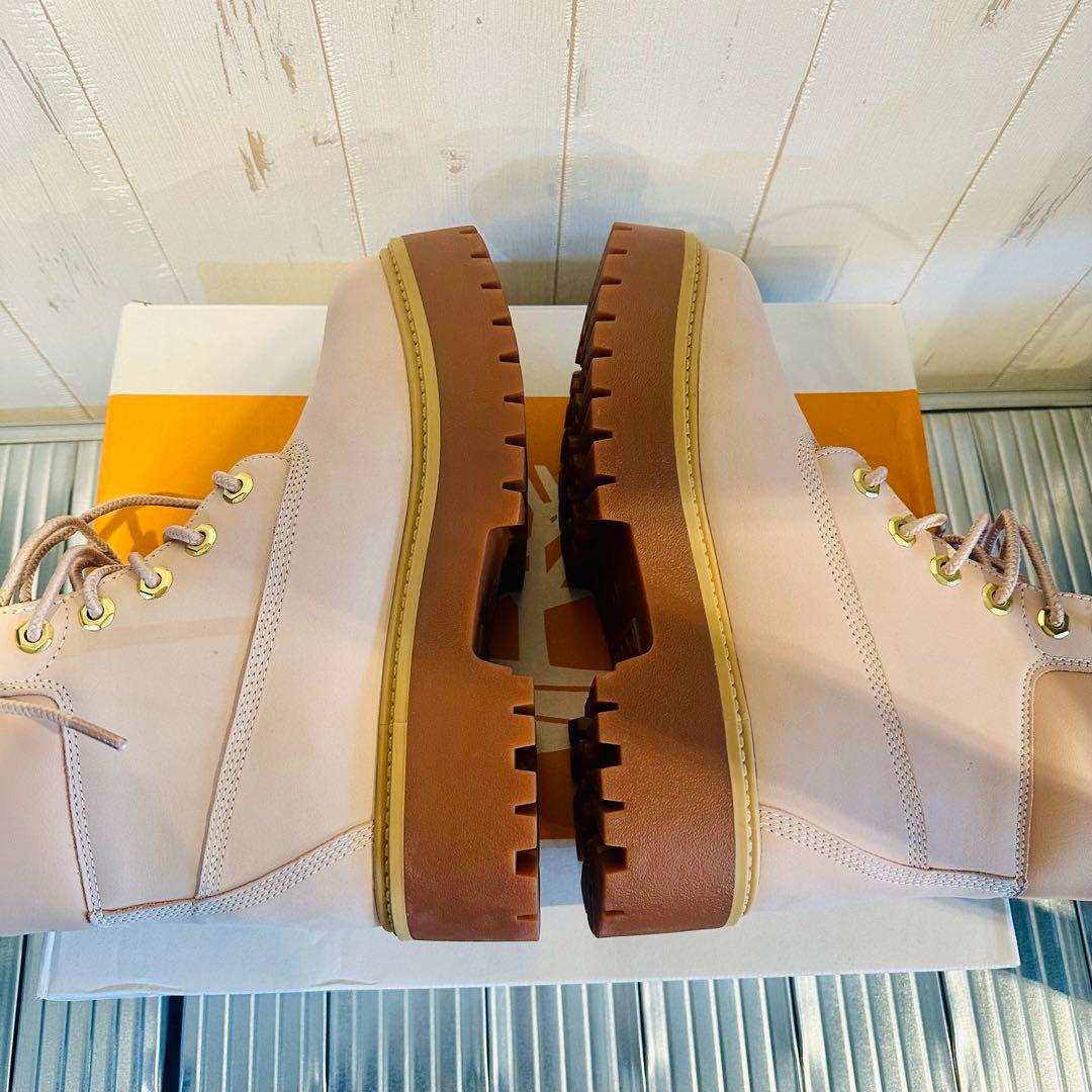 Timberland 6インチブーツ RUGBY TANピンクベージュ