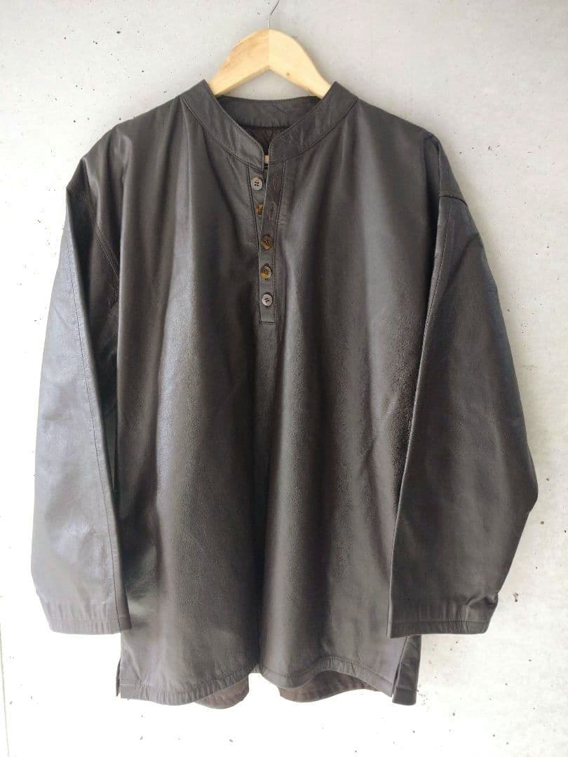 gianni versace プルオーバー レザージャケット