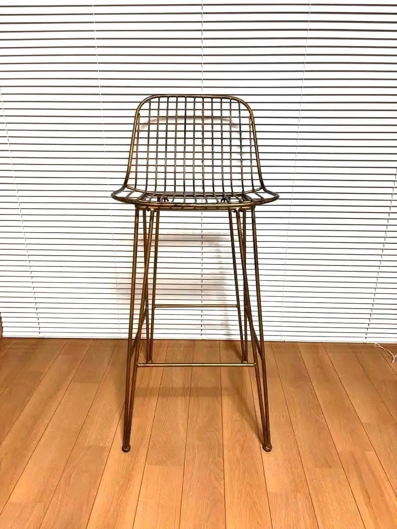 とみ　送料無料♪ヴィンテージ風アイアン製カウンターチェア