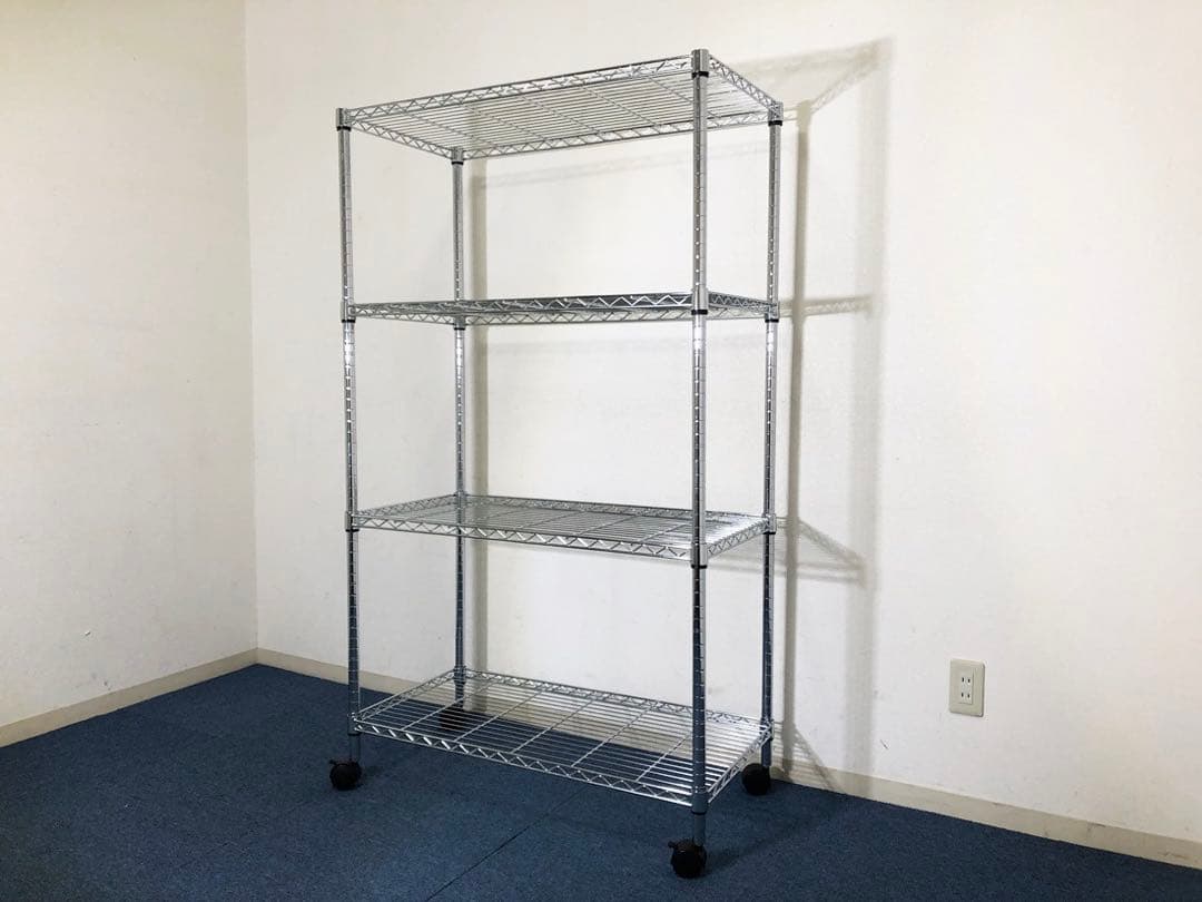 スチールラック4段 W90×D45×H158cm 透明シート1枚おまけ付ラック スチールラック4段 W90×D45×H158cm 透明シート1枚おまけ付ラック 楽天