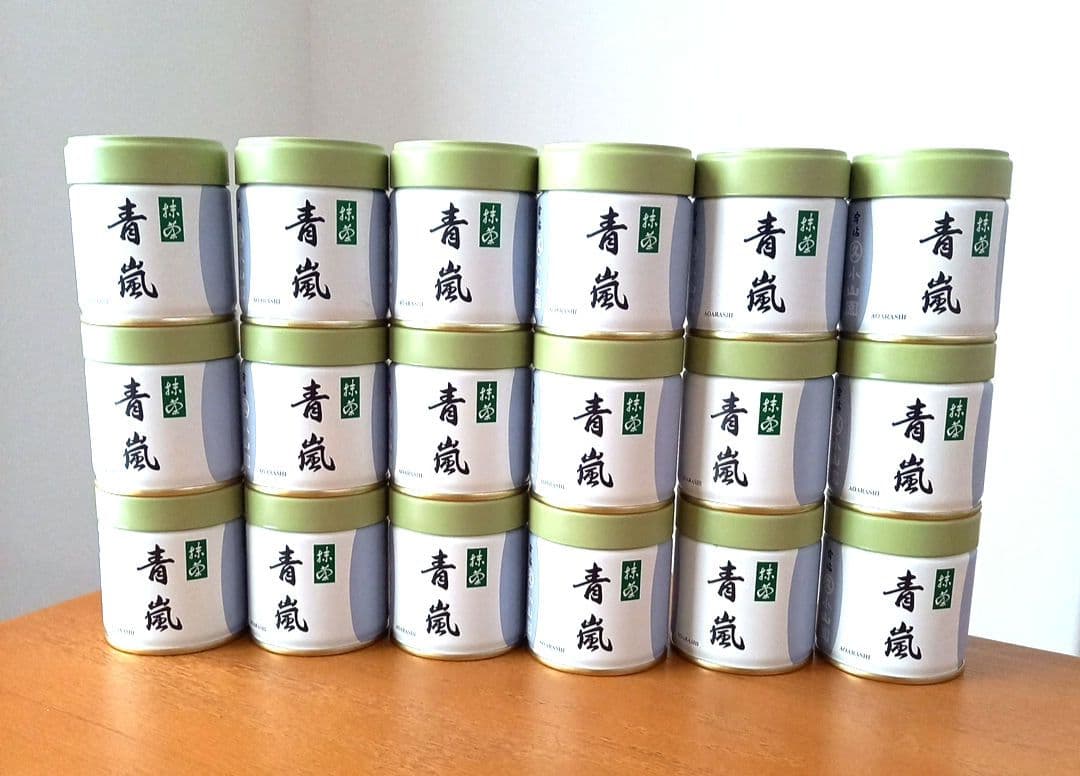 新品未開封 京都 丸久小山園 抹茶 青嵐 40g缶 18個 抹茶 宇治 丸久小山園 青嵐 40g 缶詰（あおあらし） 薄茶 茶道 京都府