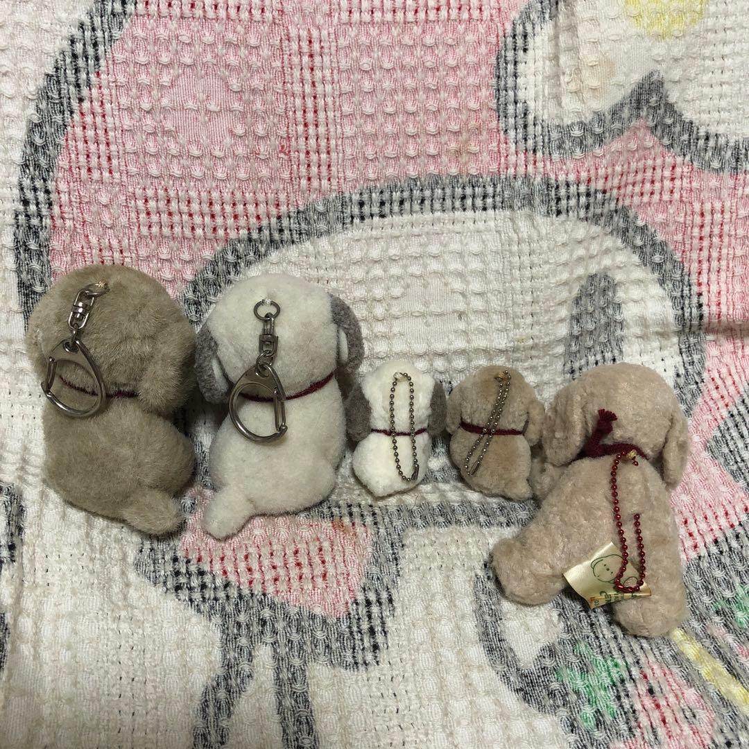 オリエンタルトーイ うめ吉 ぬいぐるみキーホルダー 中古品 5コセット