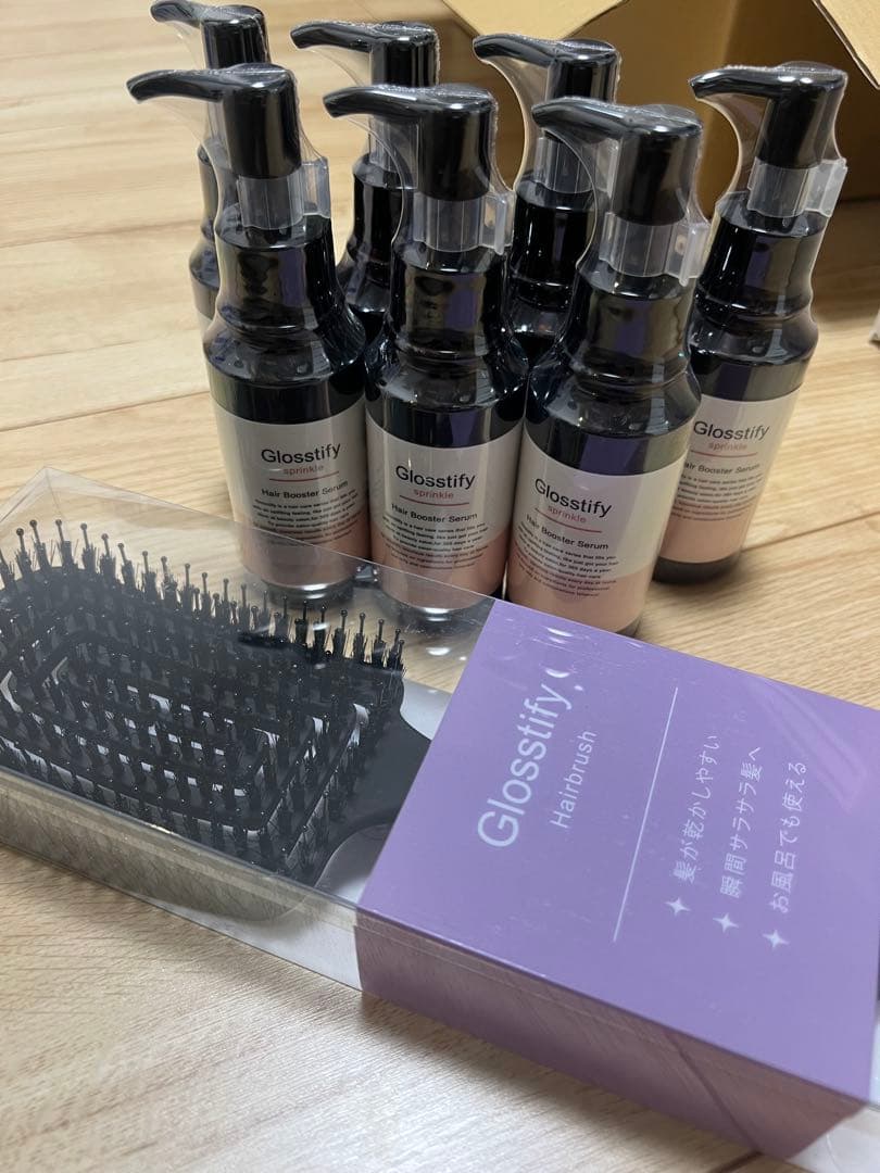 スタイリング剤 Glosstify Hair Booster Serum Hairbrush