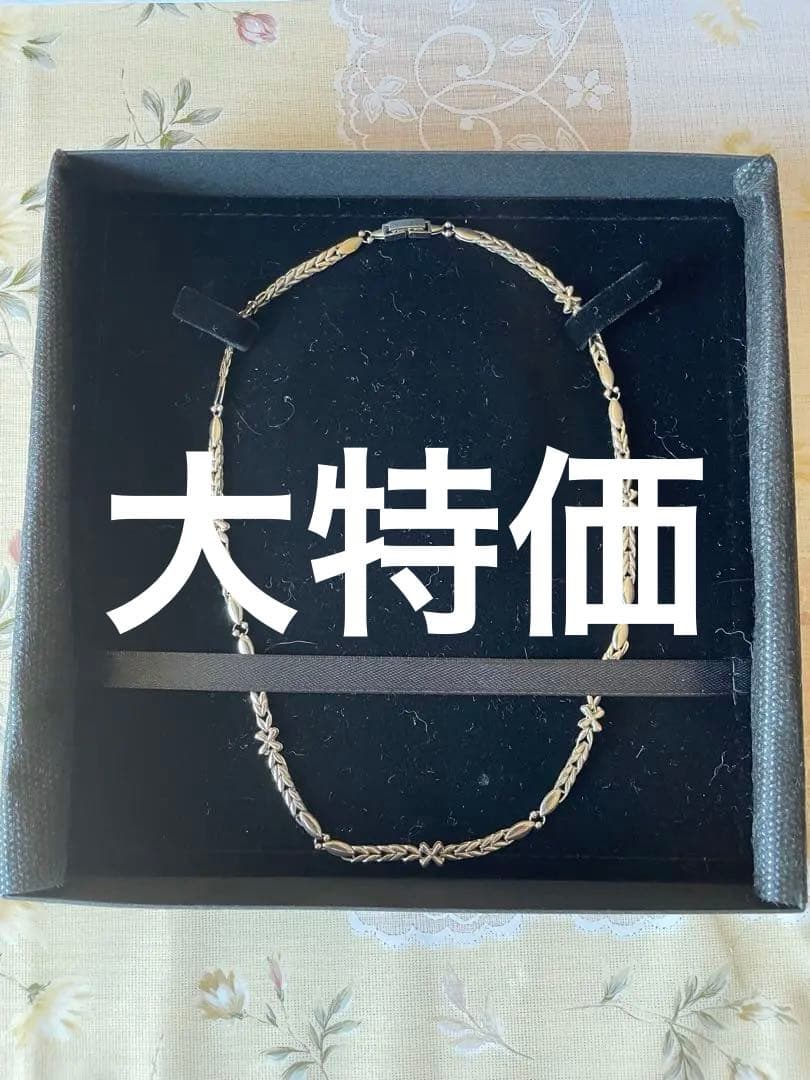 ギリオン24-7健康ネックレス44センチ　K10 WG 14g 6月8日まで