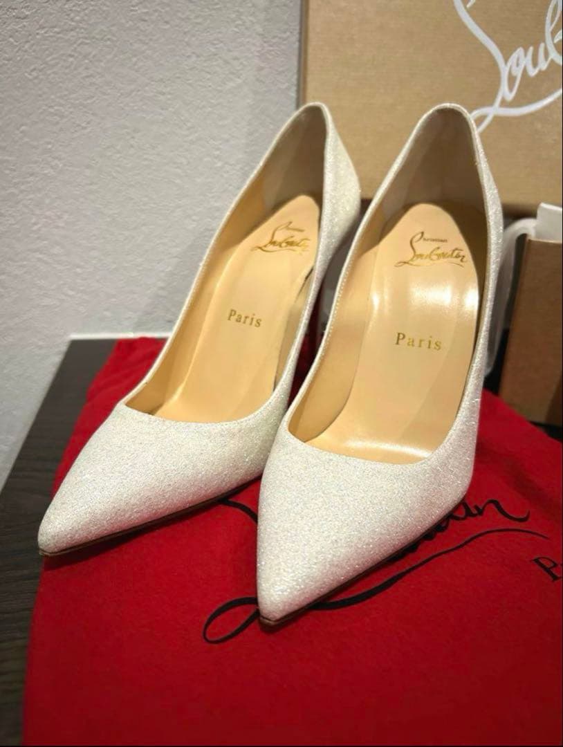 Christian Louboutin シルバー ハイヒール