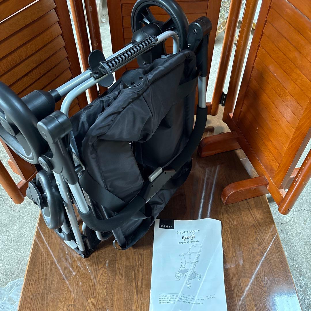 極美品】ショッピングカート EcoCaエコカ 保冷マイバッグセット 折り畳み