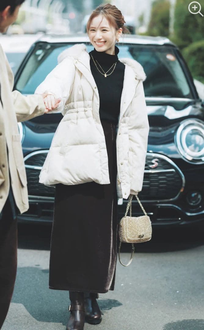 JUSGLITTY ドロスト撥水ダウン ジャスグリッティ CanCam掲載 新品