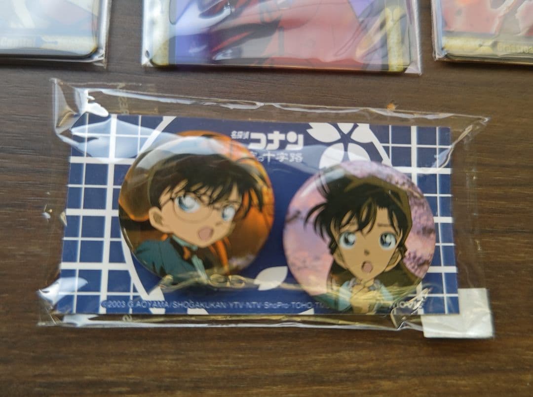 未開封】名探偵コナン 迷宮の十字路 クリアカード 全3種セット＋缶