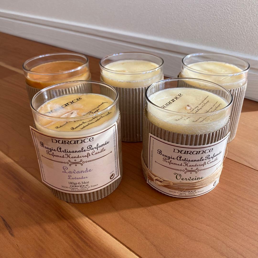 Durance ハンドクラフトキャンドル 5個セット