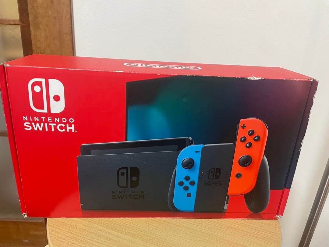 Nintendo Switch 本体 青・赤 新品スティック交換済/美品/箱付