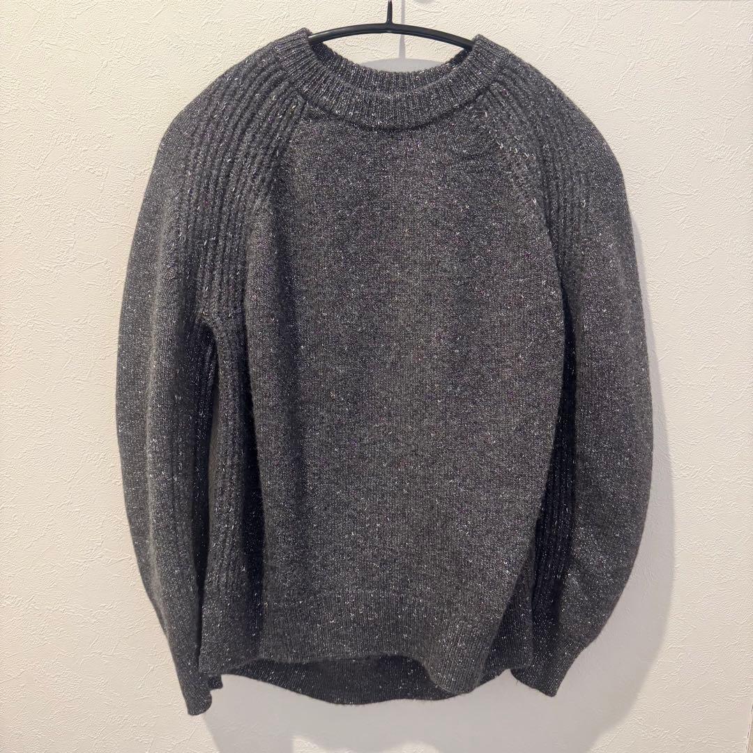 美品 Drawer グレー ラグランスリーブ セーター サイズ1
