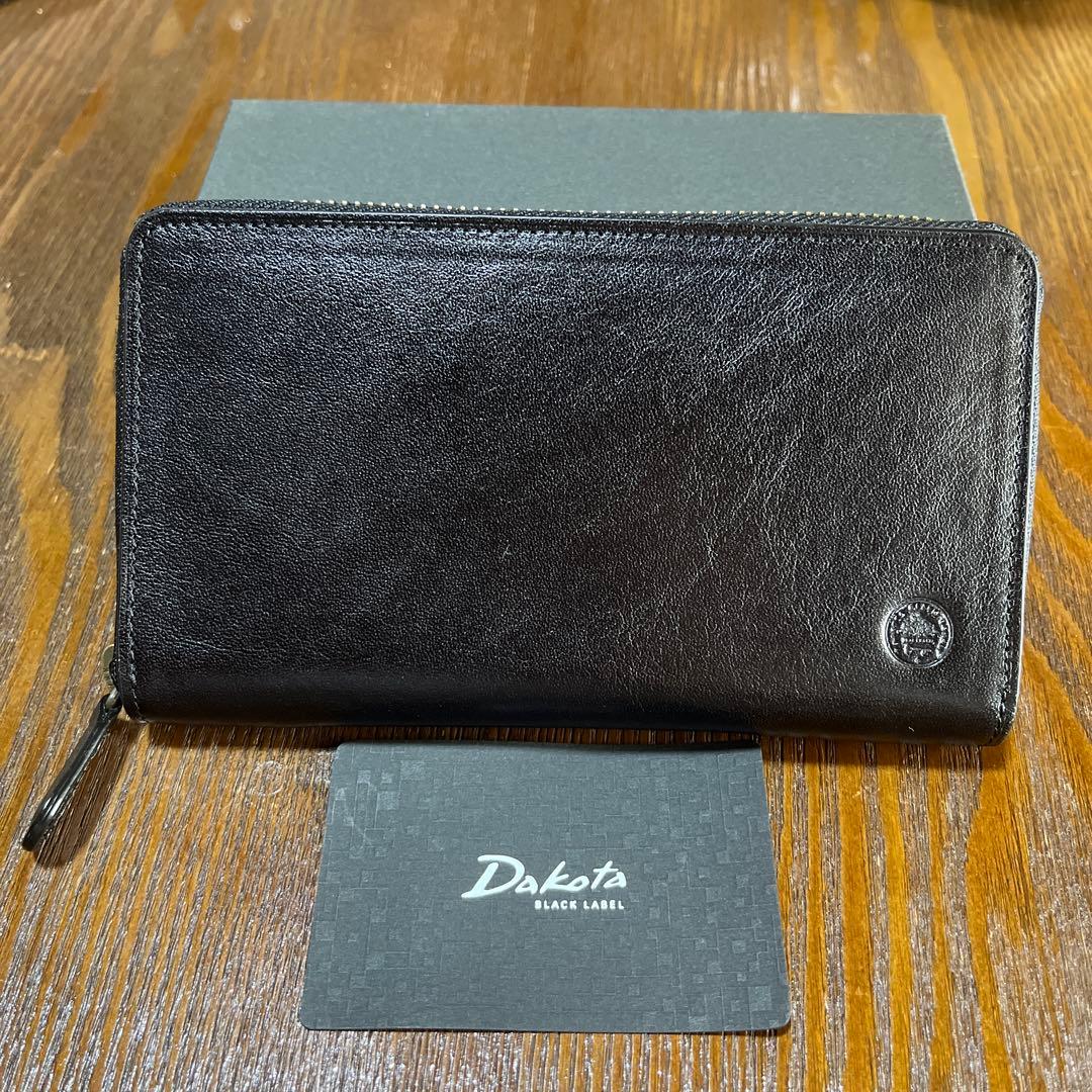し*じ様 ダコタ　長財布　レザー　ブラック