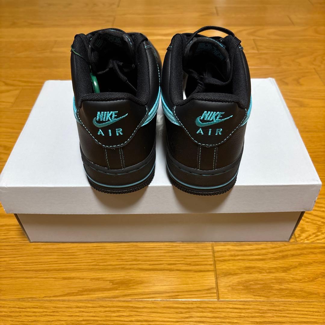 靴 Nike Air Force 1 Black Tiffany 26.5cm