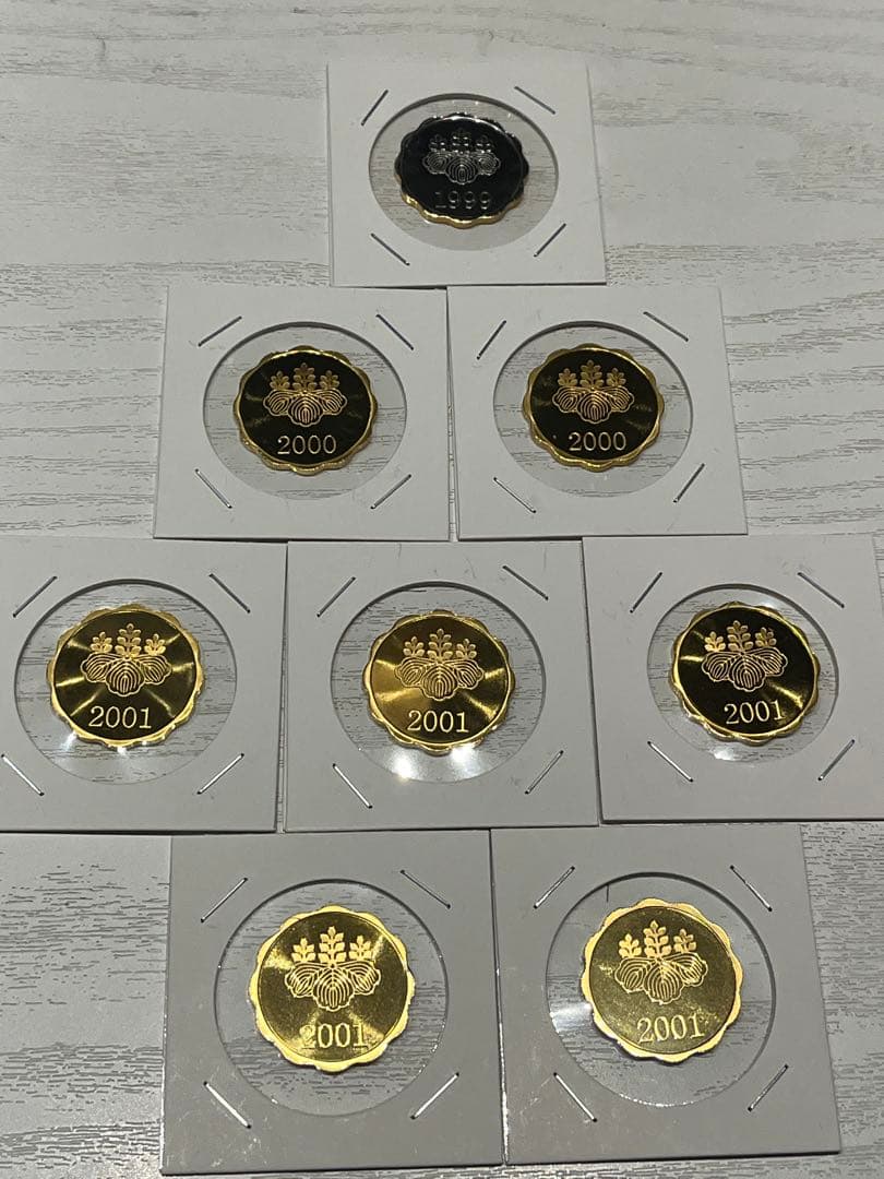 オール　プルーフ貨幣セット　出し　純銀メダル 8枚　約56g 純銀年銘板 オールコイン プルーフ貨幣セット 出し 純銀メダル 8枚 約56g 純銀年