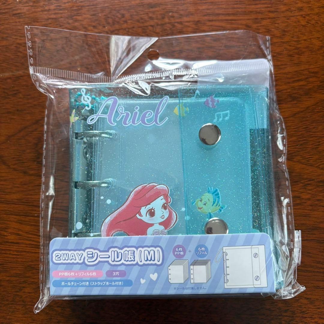 未使用、ディズニー、シール帳、Mサイズ、アリエル - メルカリ