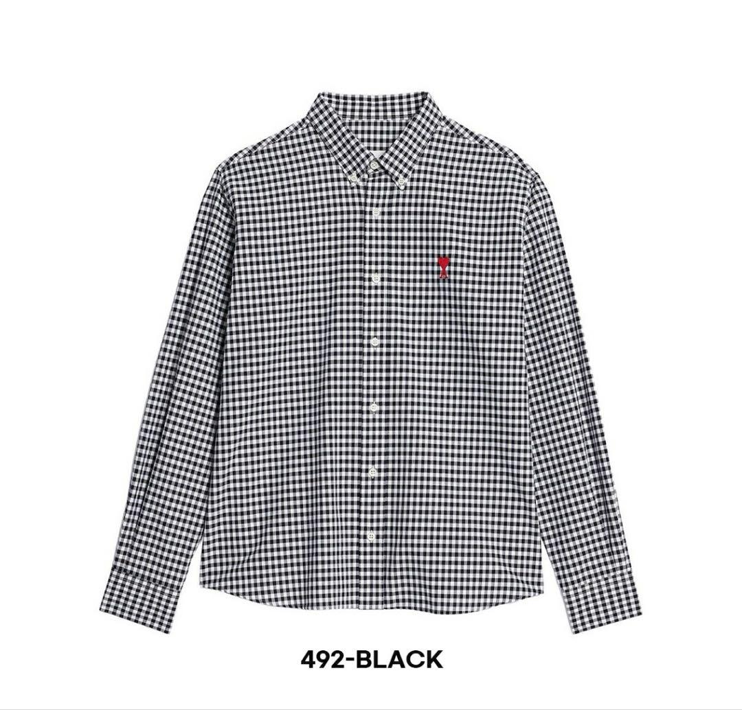 Ami Paris ギンガム チェック シャツ 長袖