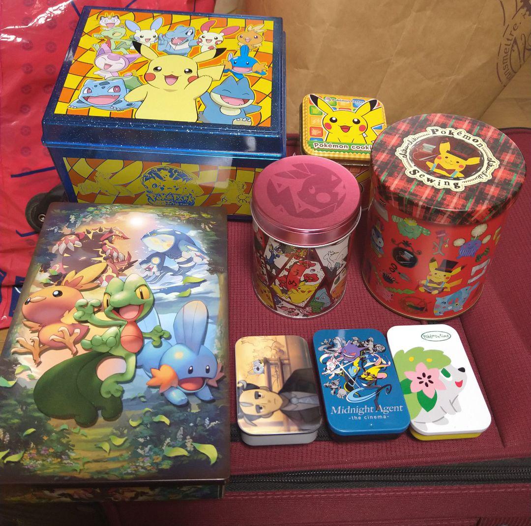 ポケモン　空き缶　空缶　お菓子缶　ケース　　　 クッキー缶　非売品　ボックス ピカチュウ 缶 ポケモンセンター お菓子缶 空き缶 ポケモン - メルカリ