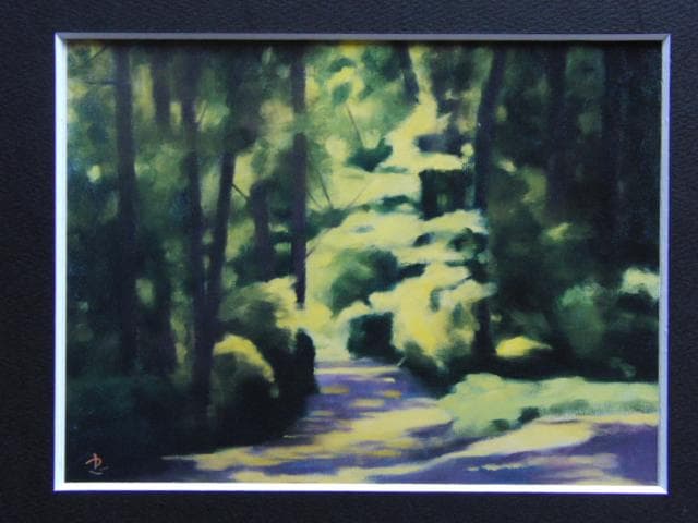 藤田忠夫、若葉の頃、希少な画集より、新品高級額・額装付